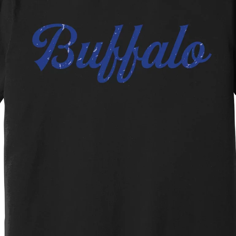 Buffalo Football Distressed Premium T-Shirt