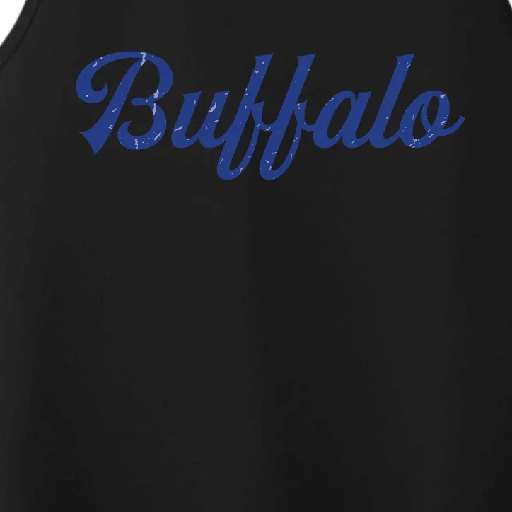 Buffalo Football Distressed Performance Tank