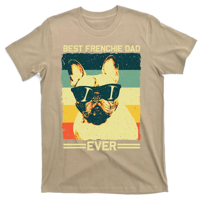 Best Frenchie Dad Design Father French Bulldog Lovers T-Shirt