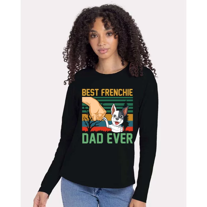 Best Frenchie Dad Ever Womens Cotton Relaxed Long Sleeve T-Shirt