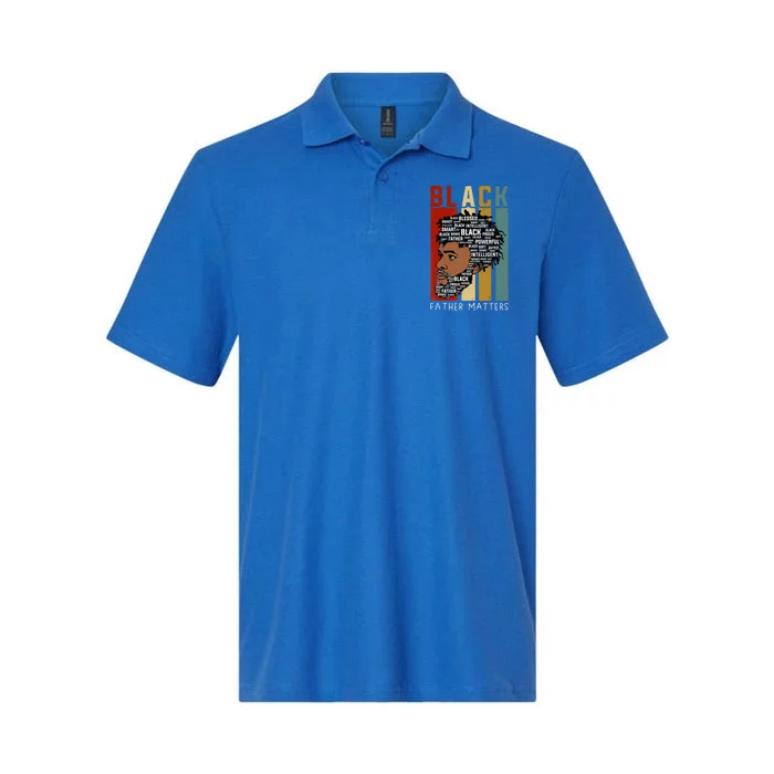 Black Father Day Gift juneteenth Softstyle Adult Sport Polo