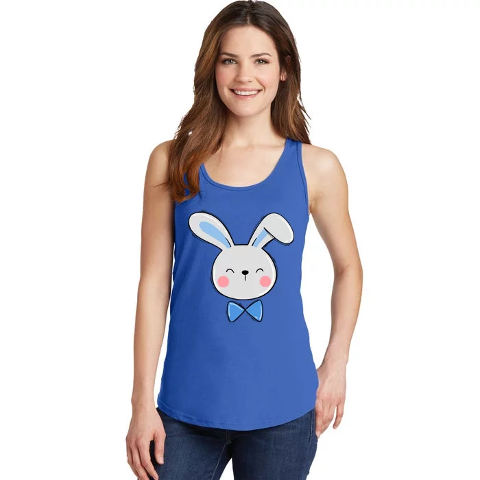 Bunny Face Dad Daddy Papa Easter Bunny Gift Ladies Essential Tank