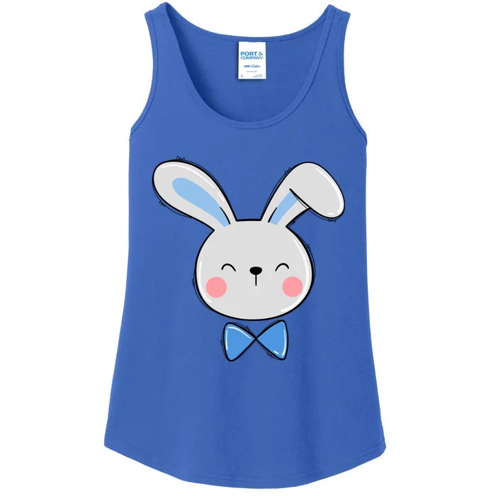 Bunny Face Dad Daddy Papa Easter Bunny Gift Ladies Essential Tank