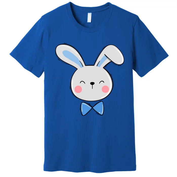 Bunny Face Dad Daddy Papa Easter Bunny Gift Premium T-Shirt