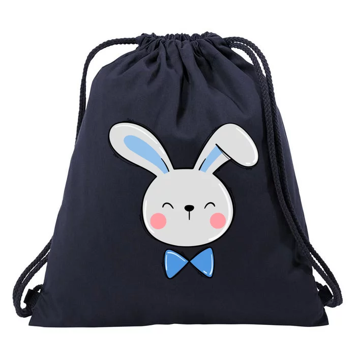 Bunny Face Dad Daddy Papa Easter Bunny Gift Drawstring Bag