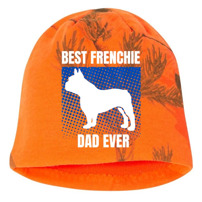 Best Frenchie Dad Ever French Bulldog Papa Lover Gift Kati - Camo Knit Beanie