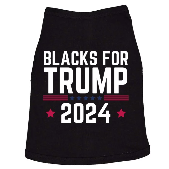 Blacks For Donald Trump 2024 Presidential Election Republican Doggie Tank