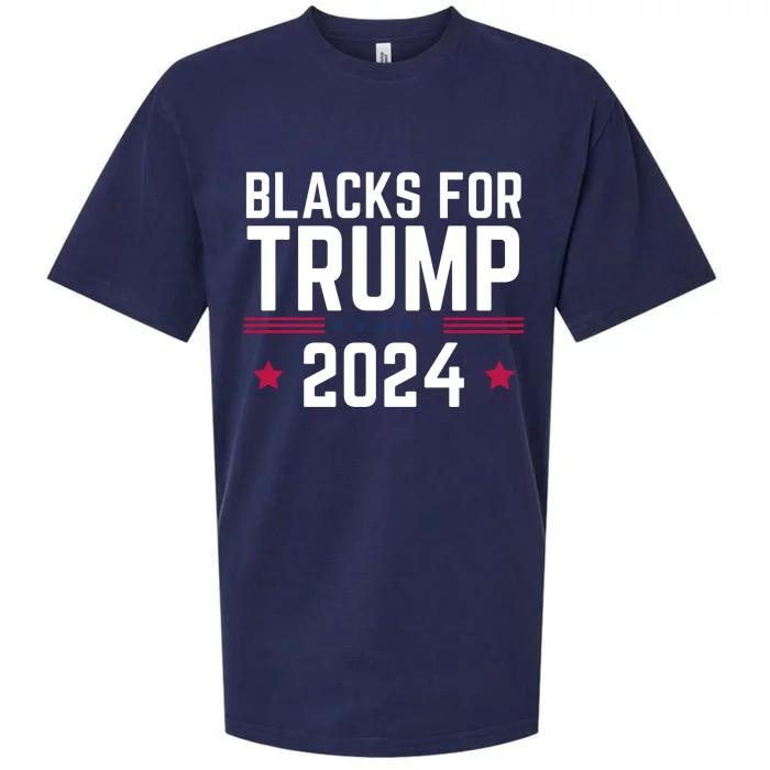 Blacks For Donald Trump 2024 Presidential Election Republican Sueded Cloud Jersey T-Shirt