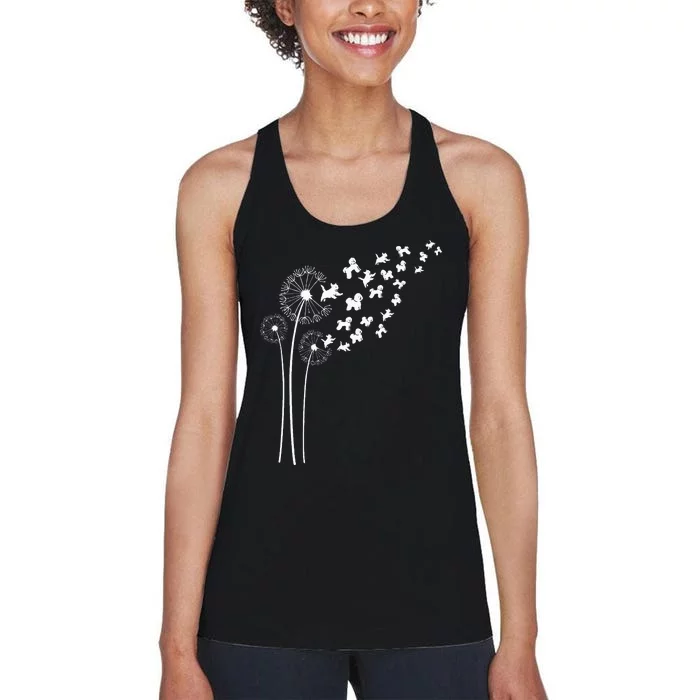 Bichon Frise Dandelion Flower For Dandelions And Dog Lover Women's Racerback Tank