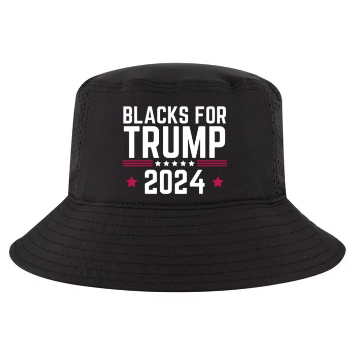 Blacks For Donald Trump 2024 Presidential Election Republican Cool Comfort Performance Bucket Hat