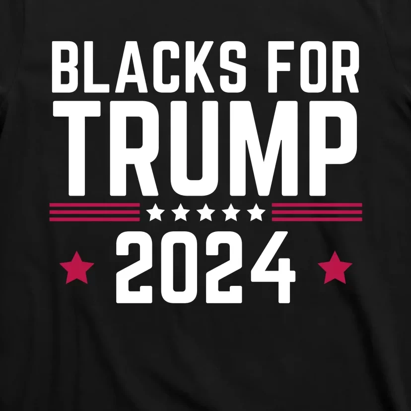 Blacks For Donald Trump 2024 Presidential Election Republican T-Shirt