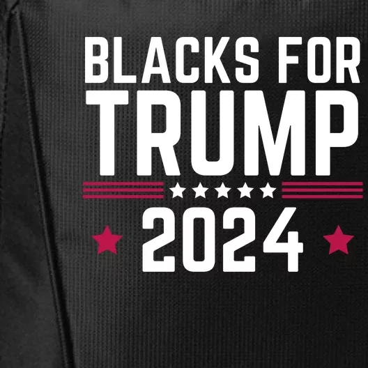 Blacks For Donald Trump 2024 Presidential Election Republican City Backpack