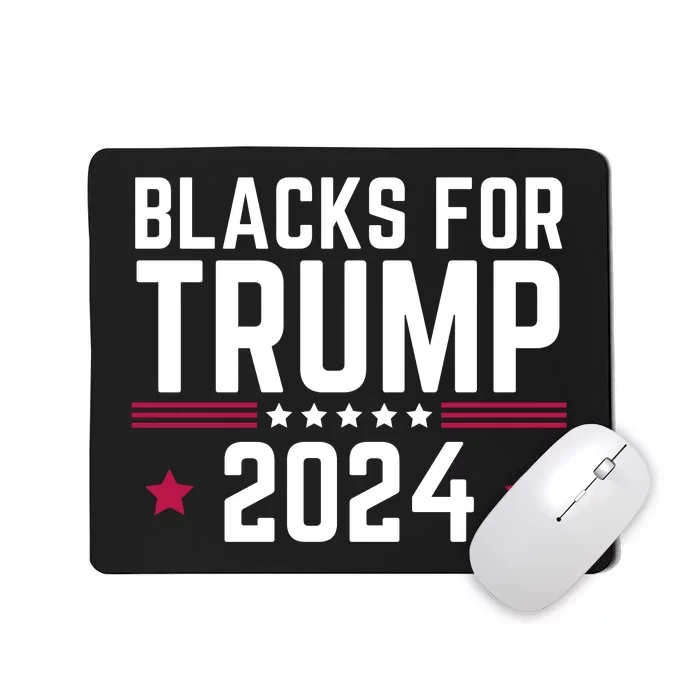 Blacks For Donald Trump 2024 Presidential Election Republican Mousepad