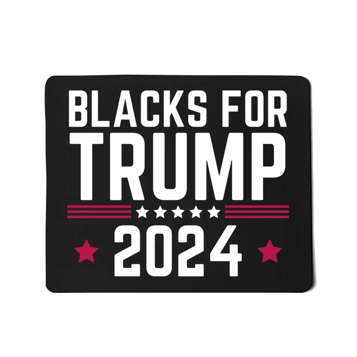 Blacks For Donald Trump 2024 Presidential Election Republican Mousepad