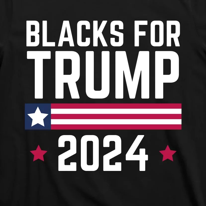 Blacks For Donald Trump 2024 Presidential Election Republican T-Shirt