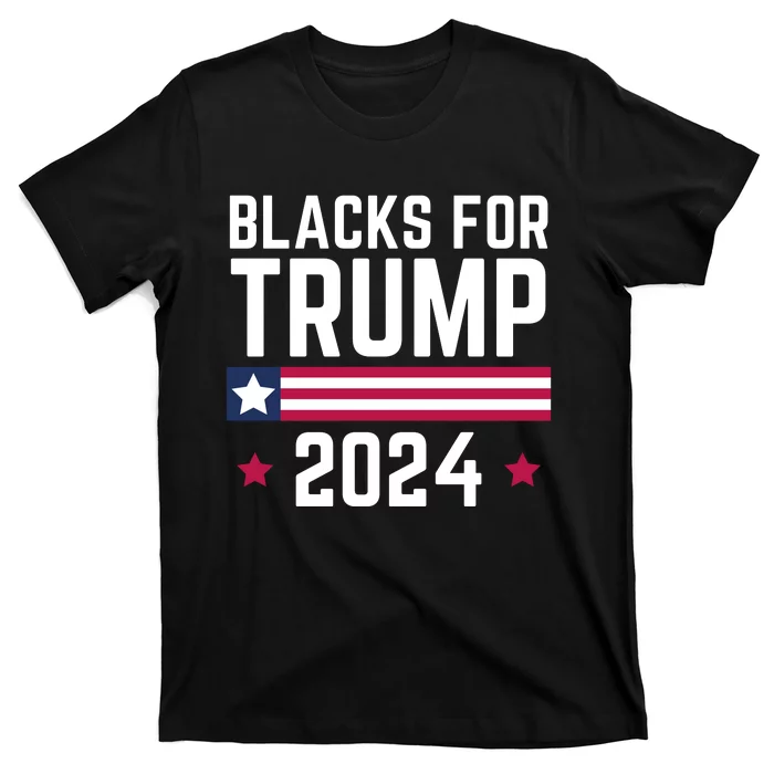 Blacks For Donald Trump 2024 Presidential Election Republican T-Shirt