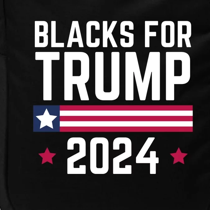 Blacks For Donald Trump 2024 Presidential Election Republican Impact Tech Backpack