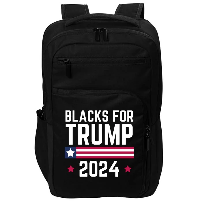 Blacks For Donald Trump 2024 Presidential Election Republican Impact Tech Backpack