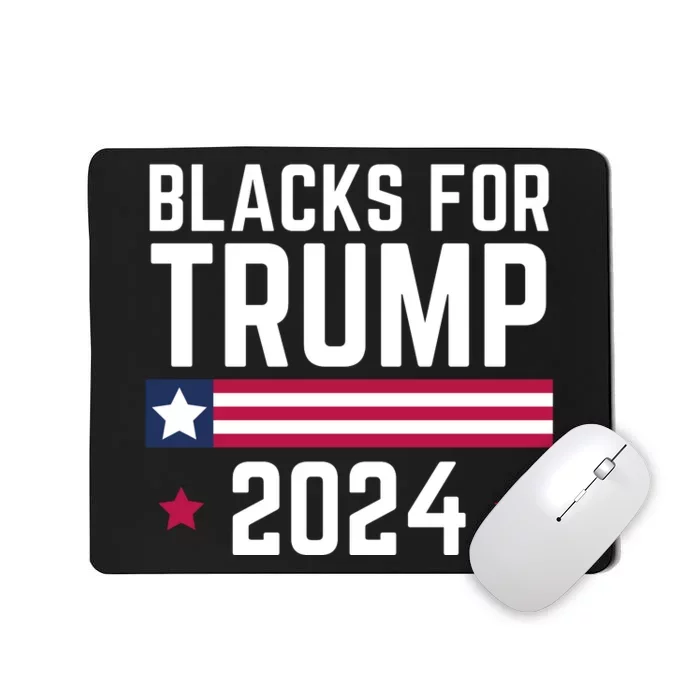 Blacks For Donald Trump 2024 Presidential Election Republican Mousepad