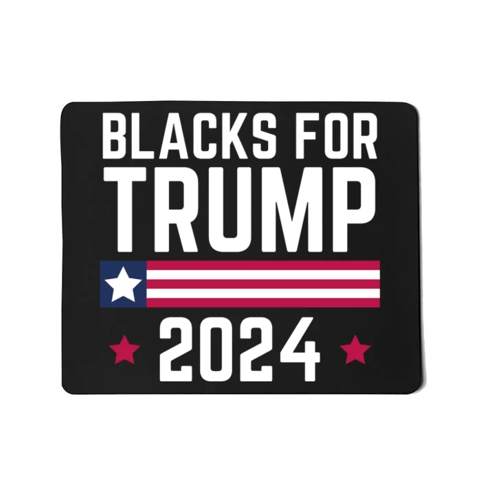 Blacks For Donald Trump 2024 Presidential Election Republican Mousepad