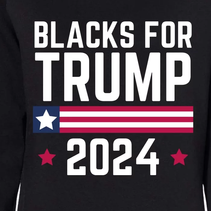 Blacks For Donald Trump 2024 Presidential Election Republican Womens California Wash Sweatshirt