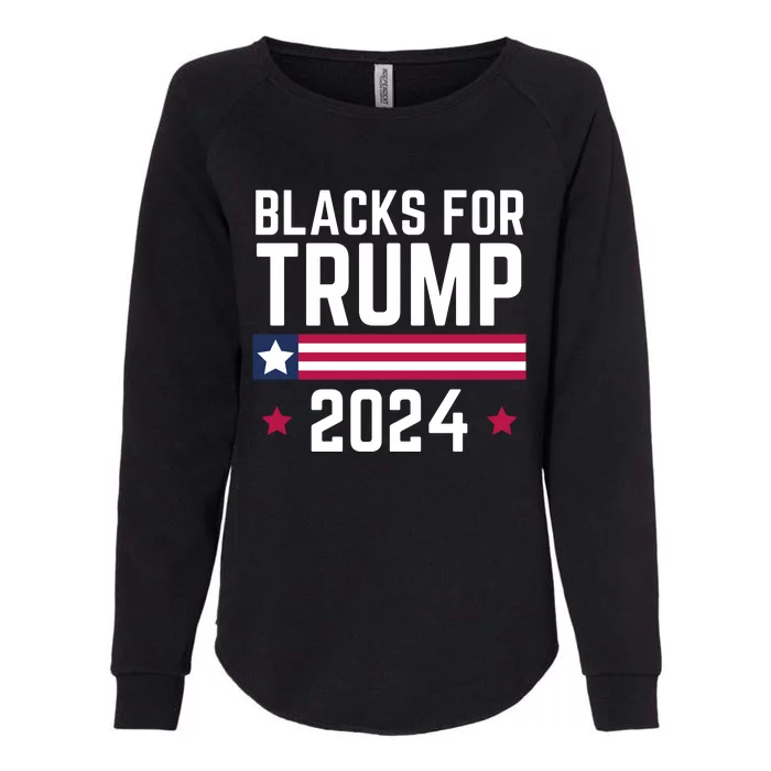 Blacks For Donald Trump 2024 Presidential Election Republican Womens California Wash Sweatshirt