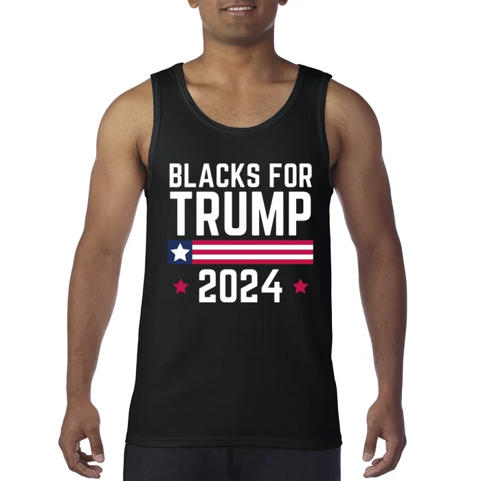 Blacks For Donald Trump 2024 Presidential Election Republican Tank Top