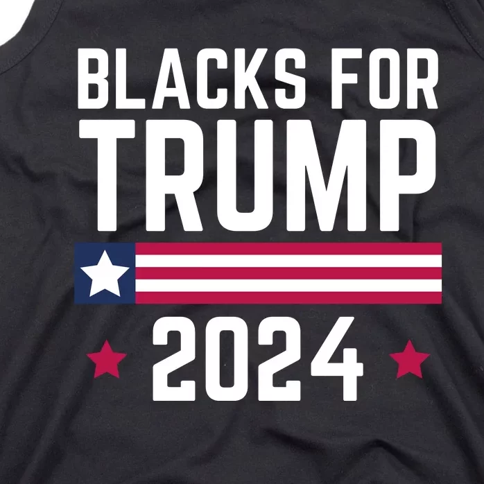 Blacks For Donald Trump 2024 Presidential Election Republican Tank Top