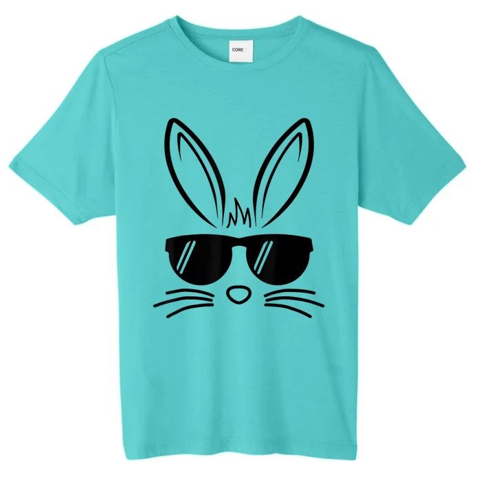 Bunny Face Easter Day Sunglasses ChromaSoft Performance T-Shirt