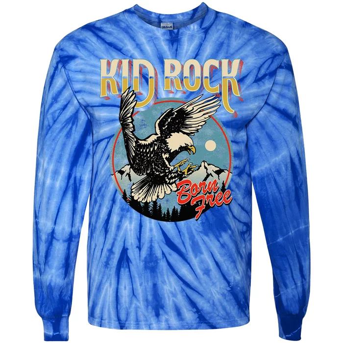 Born Free Eagle Tie-Dye Long Sleeve Shirt