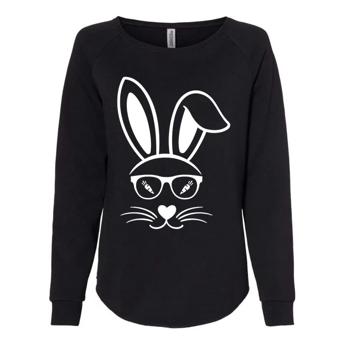 Bunny Face Easter Day Sunglasses Carrot For Womens California Wash Sweatshirt