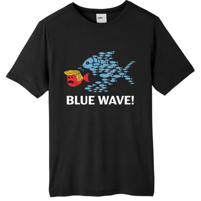 Big Fish Eat Little Fish Trump Blue Wave 2024 ChromaSoft Performance T-Shirt