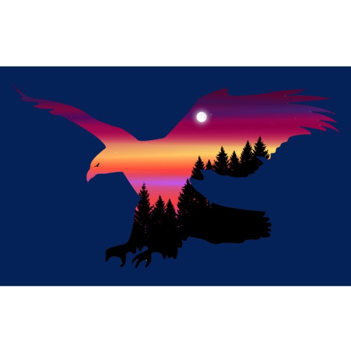 Beautiful Flying Eagle Surreal Sky Silhouette Hoodie Bumper Sticker