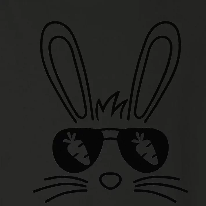 Bunny Face Easter Day Sunglasses Carrot Toddler Long Sleeve Shirt