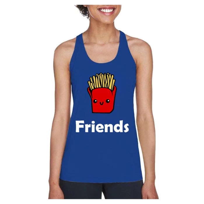 Best Friends Ever Hamburger French Fries Soda T Women's Racerback Tank