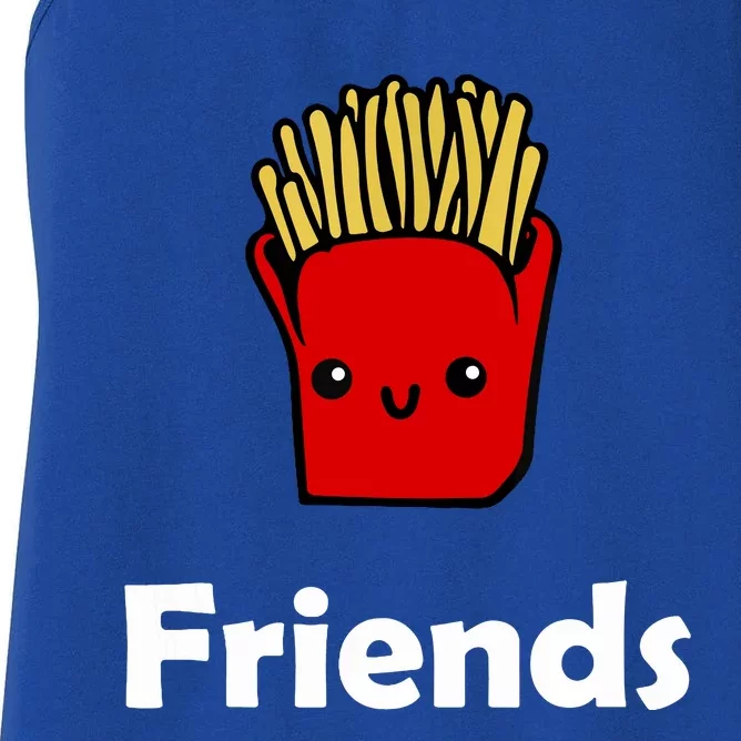 Best Friends Ever Hamburger French Fries Soda T Women's Racerback Tank