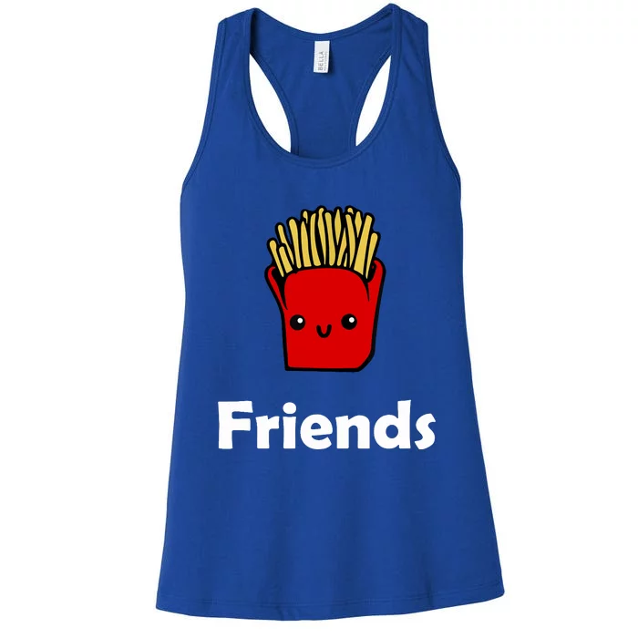 Best Friends Ever Hamburger French Fries Soda T Women's Racerback Tank