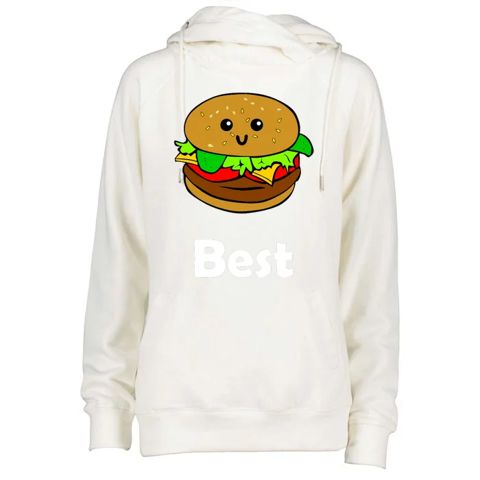 Best Friends Ever Hamburger French Fries Soda T Womens Funnel Neck Pullover Hood