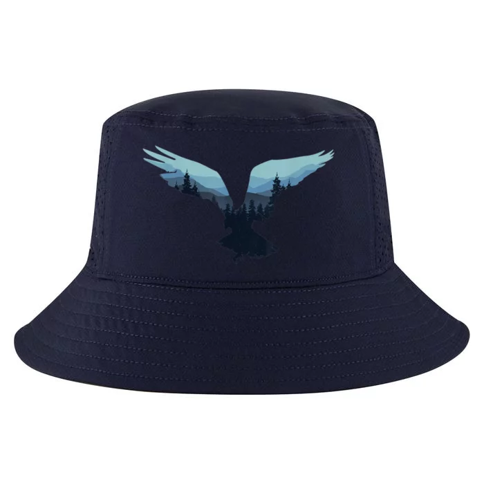 Beautiful Flying Eagle Night Sky Forest Bird Silhouette Gift Cool Comfort Performance Bucket Hat