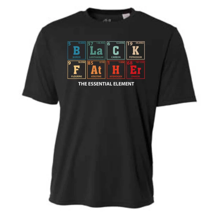 Black Father Essential Element Fathers Day Funny Black Dad Cooling Performance Crew T-Shirt