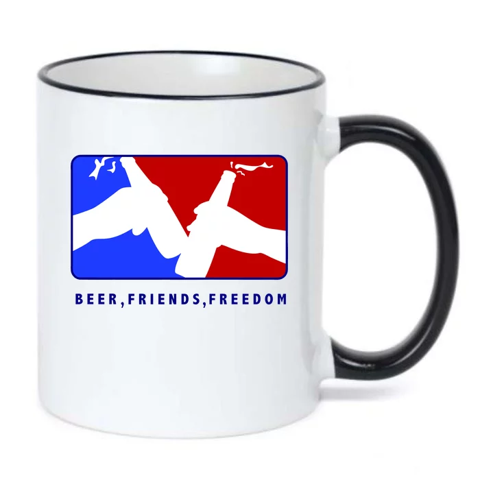 BFF Beer Friends Freedom Black Color Changing Mug