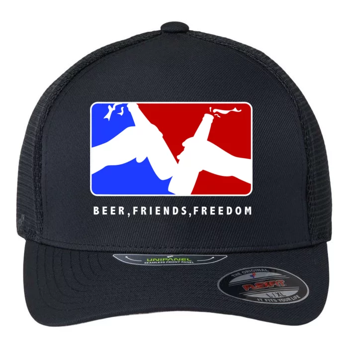 BFF Beer Friends Freedom Flexfit Unipanel Trucker Cap