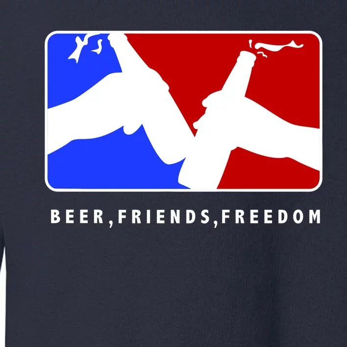 BFF Beer Friends Freedom Toddler Sweatshirt