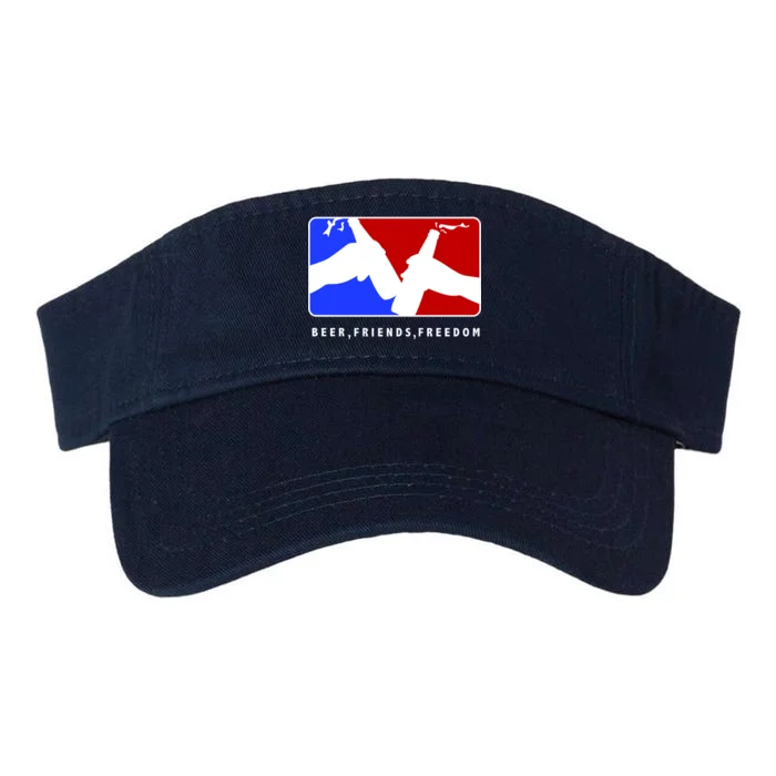 BFF Beer Friends Freedom Valucap Bio-Washed Visor