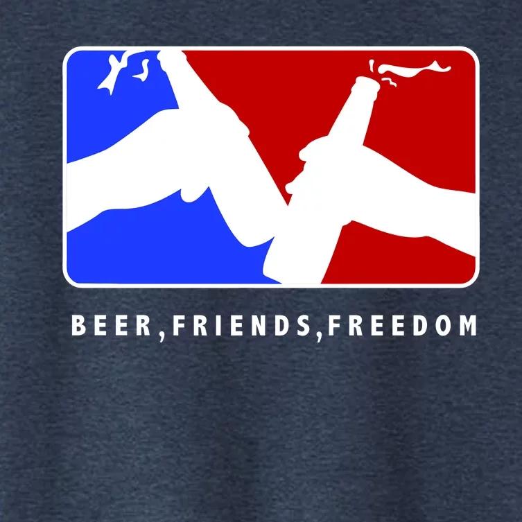 BFF Beer Friends Freedom Women's Crop Top Tee