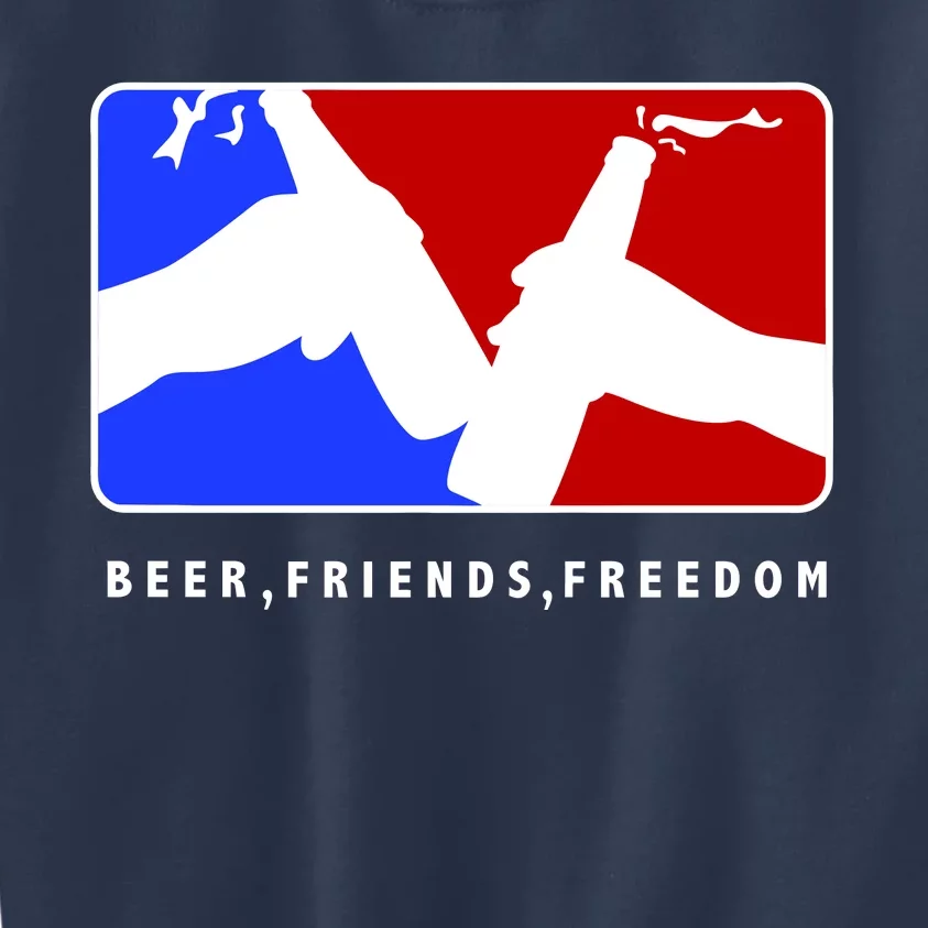 BFF Beer Friends Freedom Kids Sweatshirt