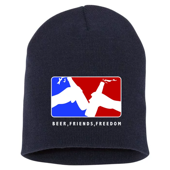 BFF Beer Friends Freedom Short Acrylic Beanie