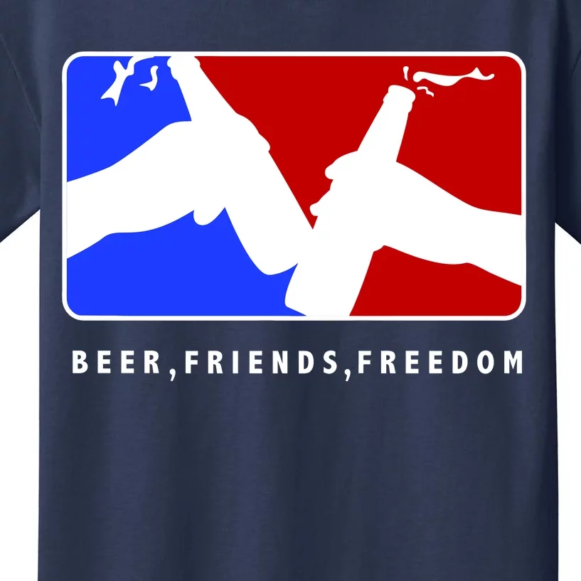 BFF Beer Friends Freedom Kids T-Shirt