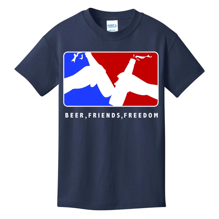 BFF Beer Friends Freedom Kids T-Shirt