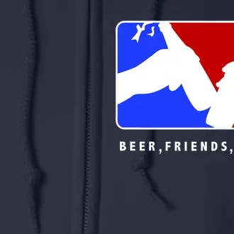 BFF Beer Friends Freedom Full Zip Hoodie